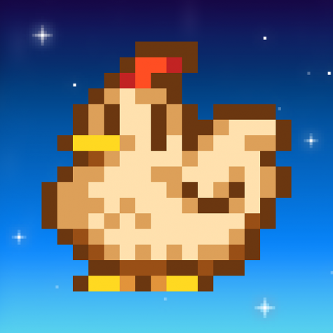 The logo for Stardew Valley. The entire game is in this pixelated style.
Credit: Amazon