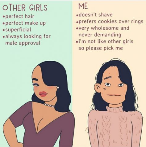 @yudoridori highlights the flaws with an Im not like other girls mentality in her graphic