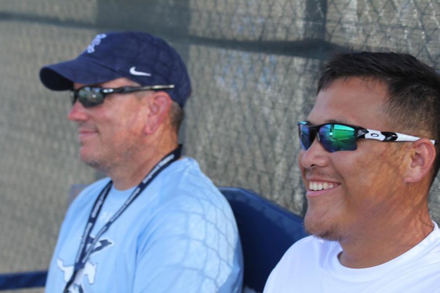 Coach Kevin McElroy and  Coach Pedro Ruiz always remaining positive.  Photo Credit: Cynthia Tijmes