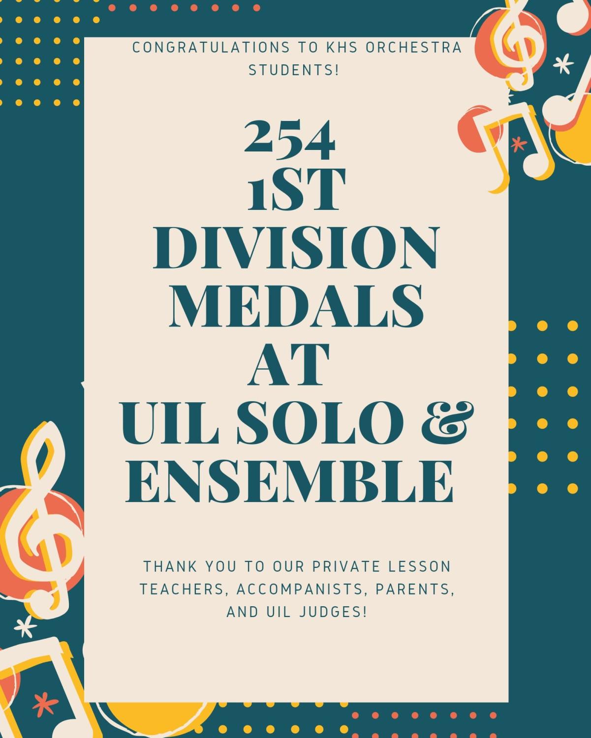 KHS Orchestra’s success at UIL Solo and Ensemble Contest Mustang Monthly