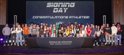 Congratulations to 54 student athletes across Humble ISD who signed letters of intent to participate in college athletics on February 1st! Photo and Caption Credit: Humble ISD  Twitter