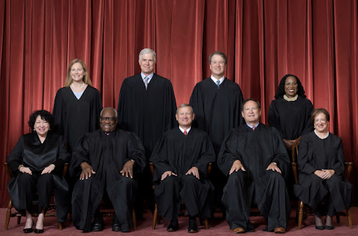 These are the nine United States Supreme Court Justices as of now.  The decision to overturn affirmative action in this case was split, however still passed with the majority.  