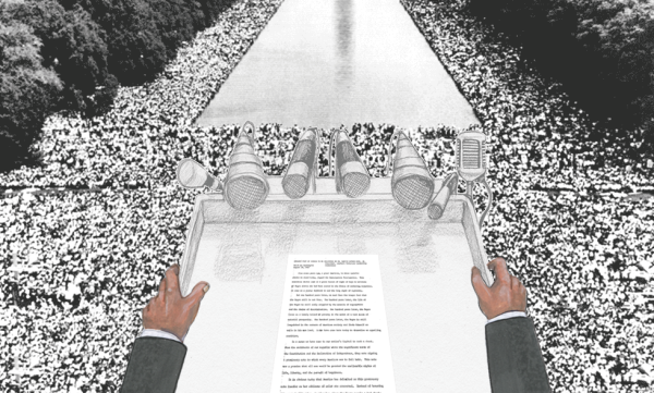 (Drawing by Evan Bissell, from "Freedom's Ring," found at freedomsring.stanford.edu)